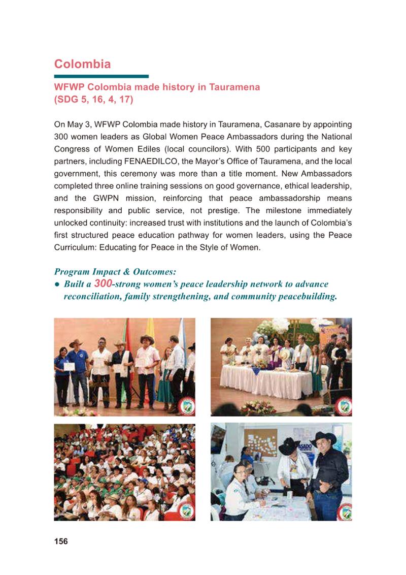 WFWP Annual Report 2025 156페이지