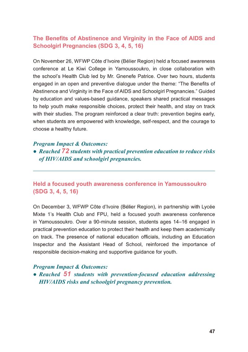 WFWP Annual Report 2025 47페이지