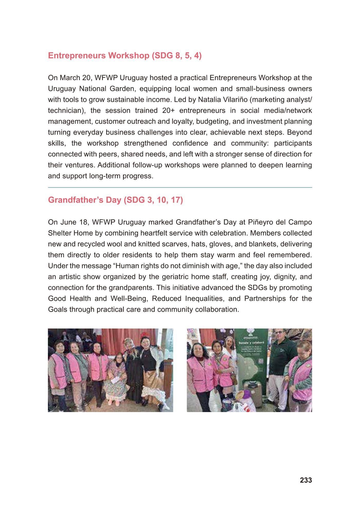 WFWP Annual Report 2025 233페이지
