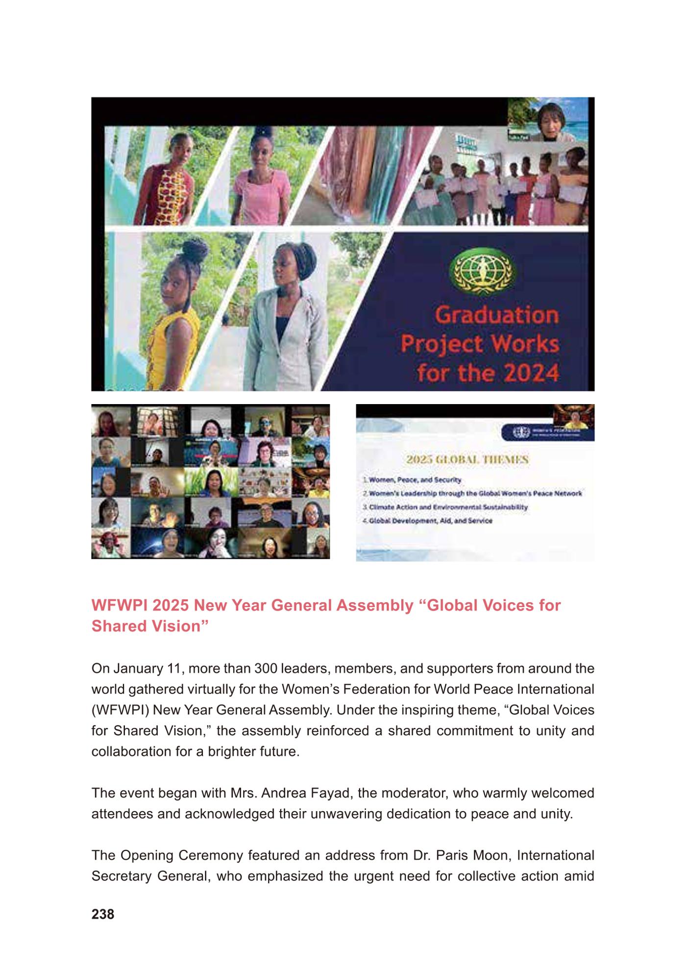 WFWP Annual Report 2025 238페이지