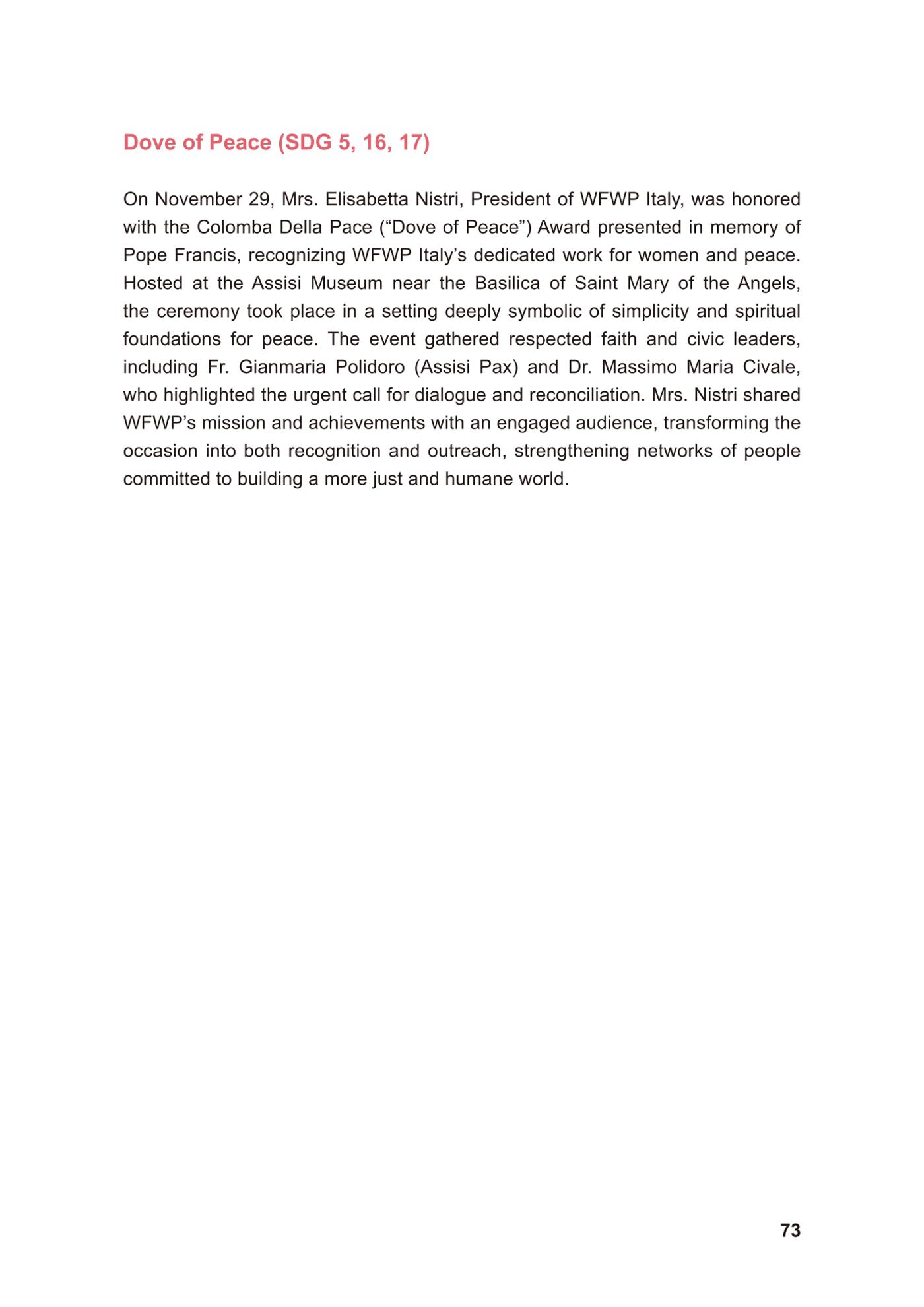 WFWP Annual Report 2025 73페이지