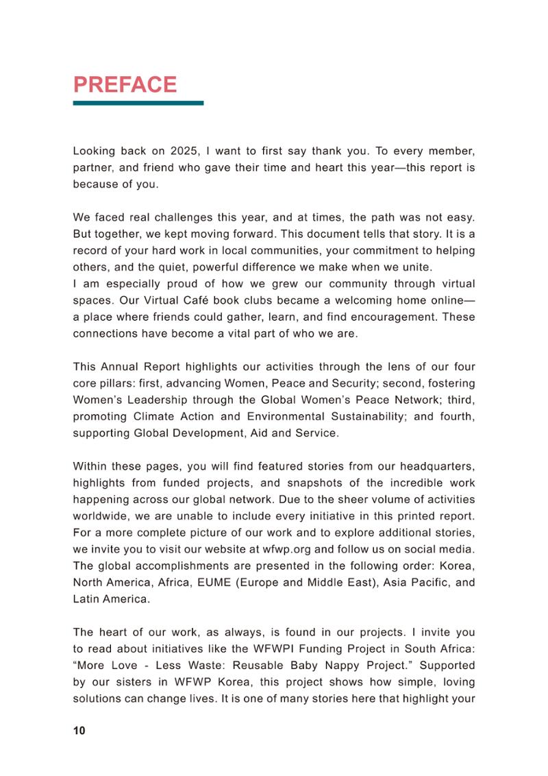 WFWP Annual Report 2025 10페이지