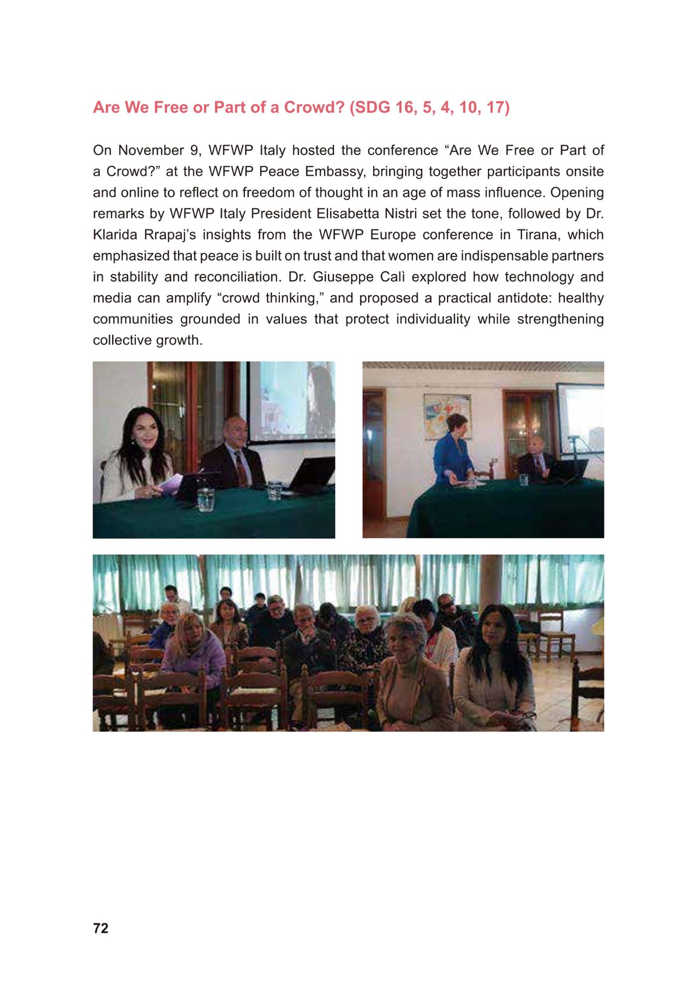 WFWP Annual Report 2025 72페이지