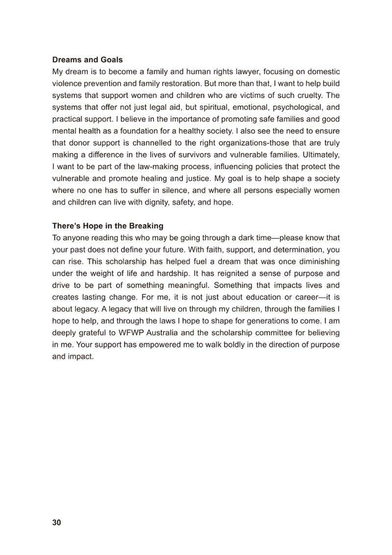 WFWP Annual Report 2025 30페이지