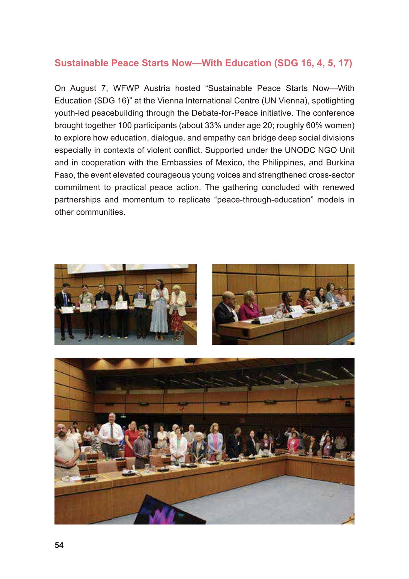 WFWP Annual Report 2025 54페이지
