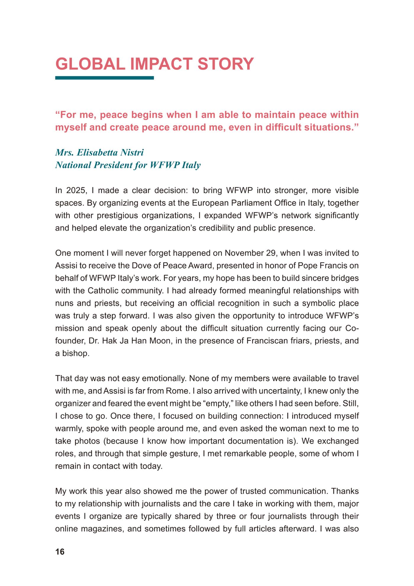 WFWP Annual Report 2025 16페이지