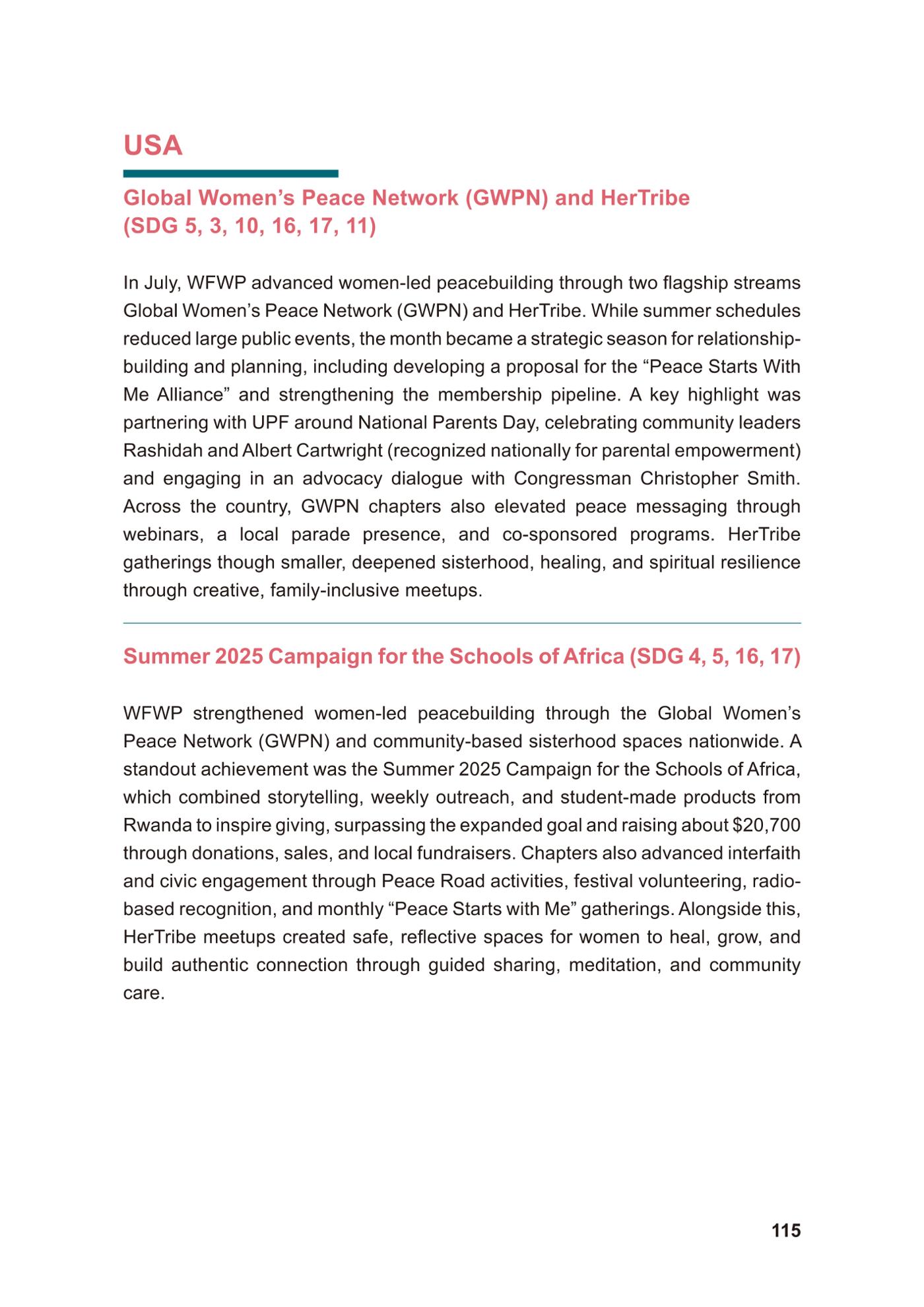 WFWP Annual Report 2025 115페이지