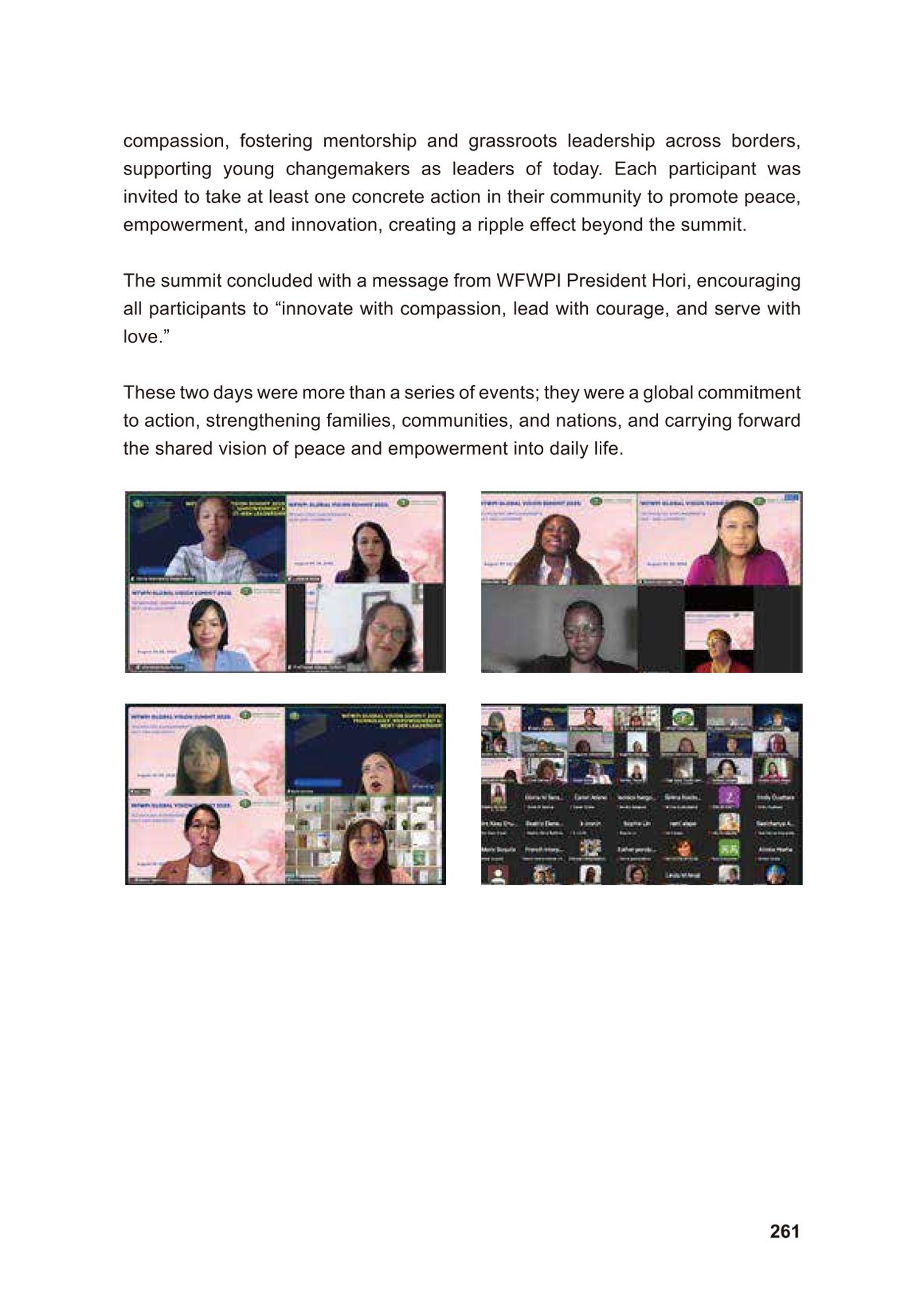 WFWP Annual Report 2025 261페이지