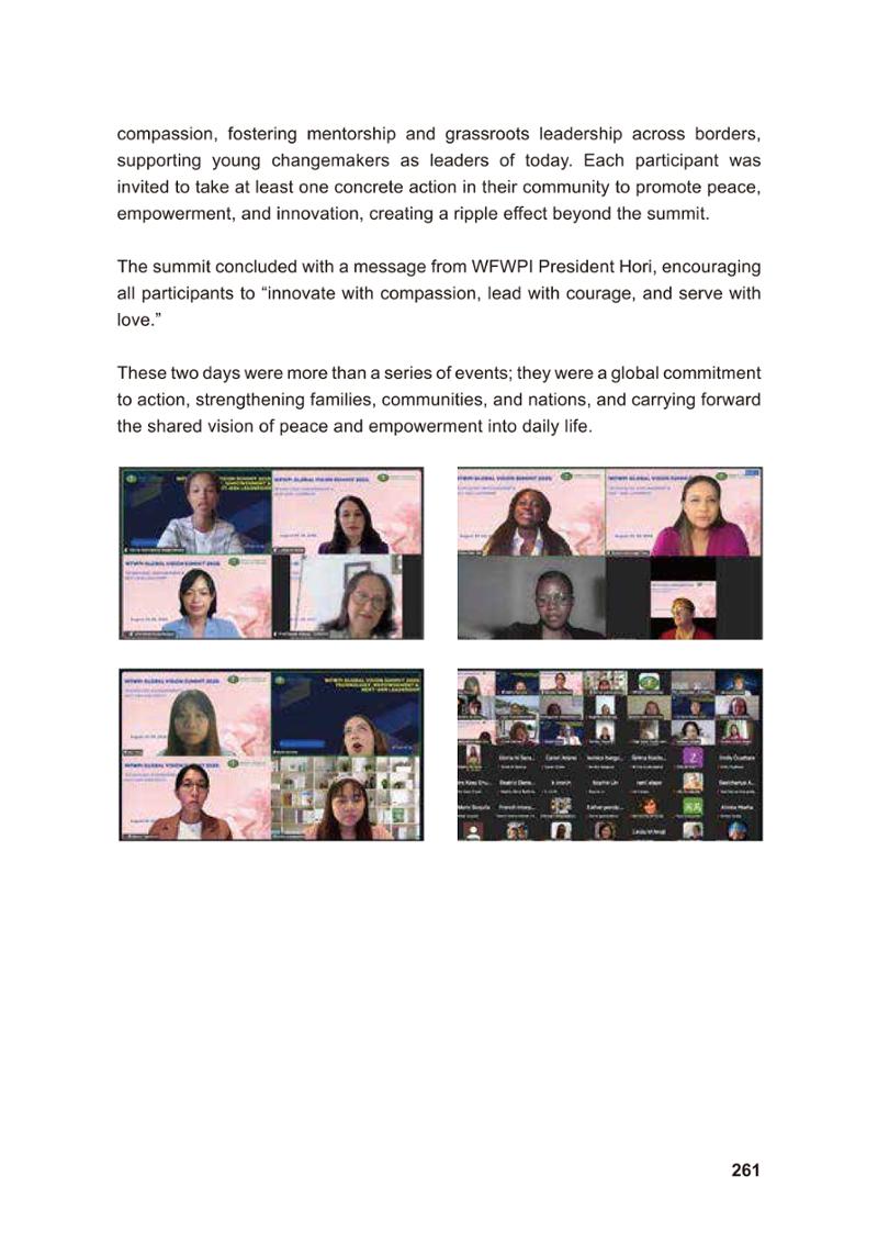 WFWP Annual Report 2025 261페이지