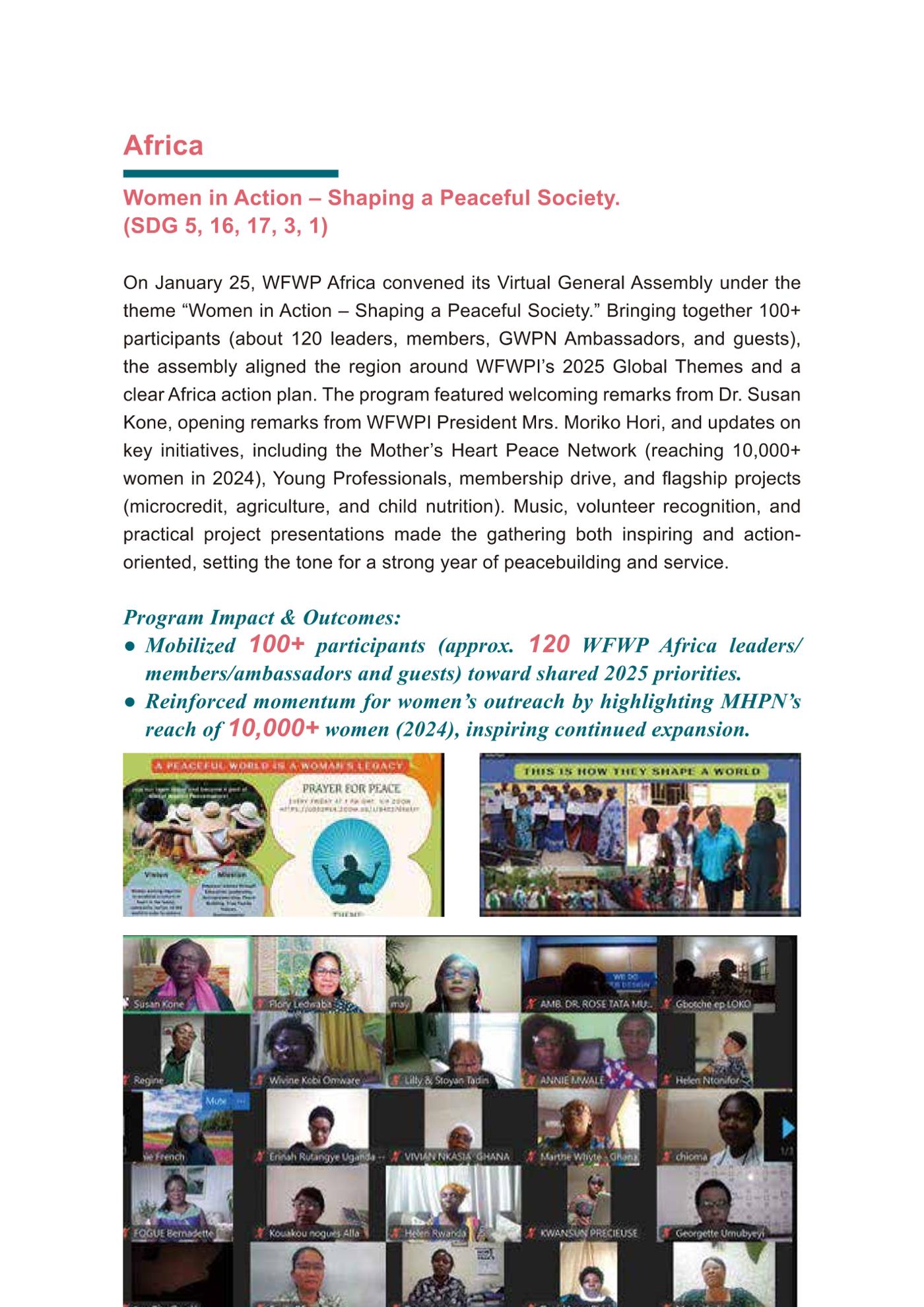 WFWP Annual Report 2025 118페이지
