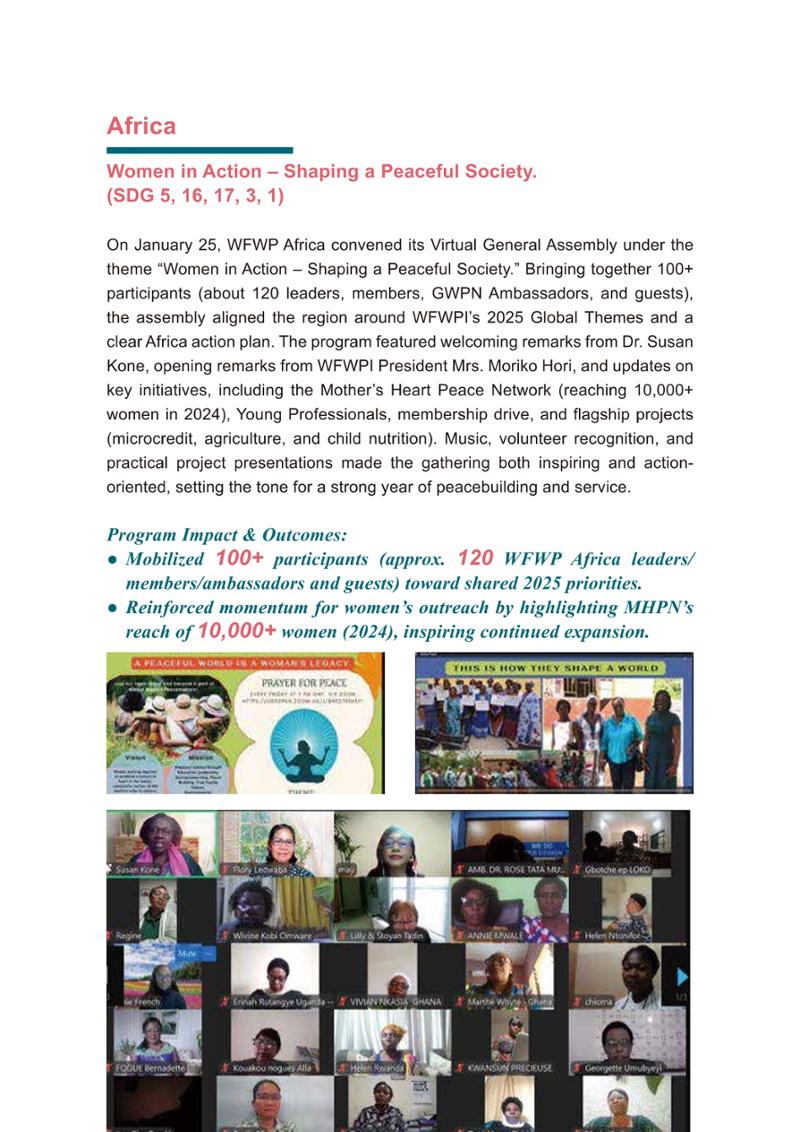 WFWP Annual Report 2025 118페이지