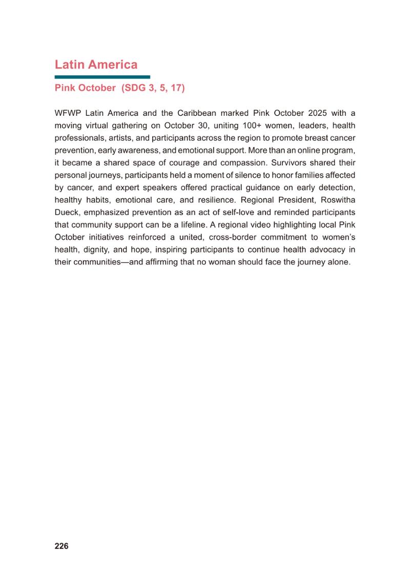 WFWP Annual Report 2025 226페이지