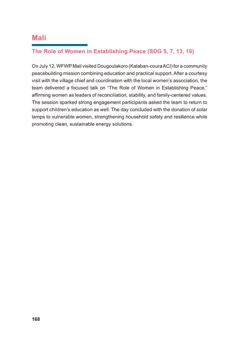 WFWP Annual Report 2025 168페이지