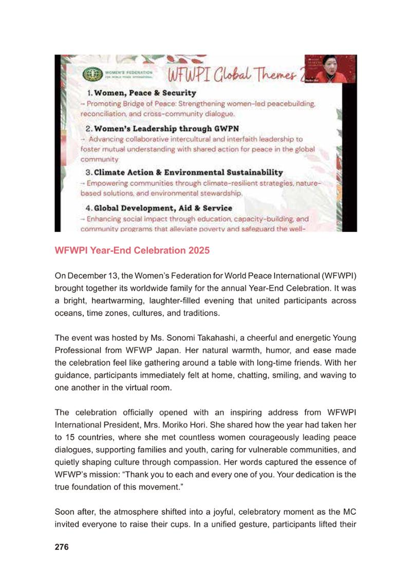 WFWP Annual Report 2025 276페이지