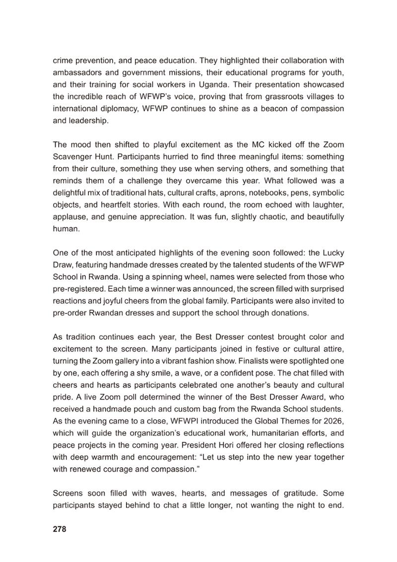 WFWP Annual Report 2025 278페이지