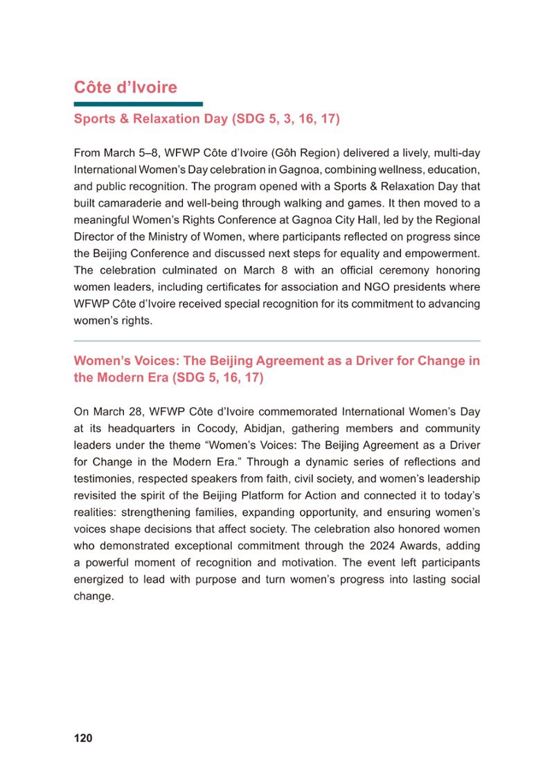WFWP Annual Report 2025 120페이지
