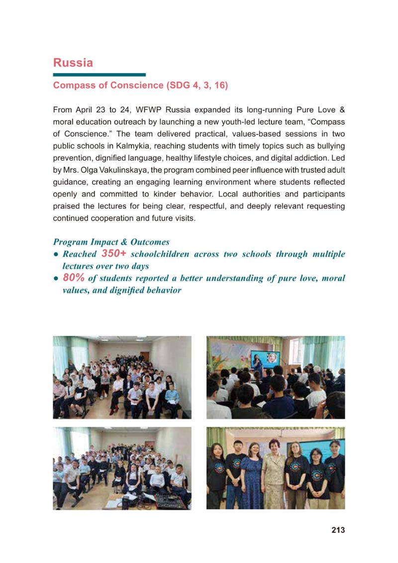 WFWP Annual Report 2025 213페이지