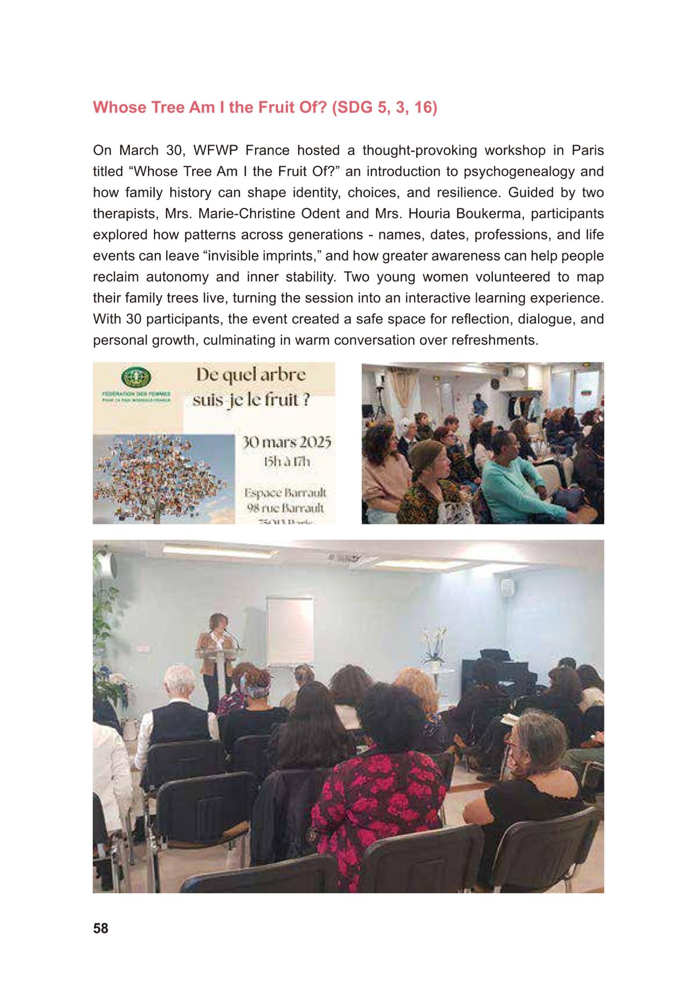 WFWP Annual Report 2025 58페이지