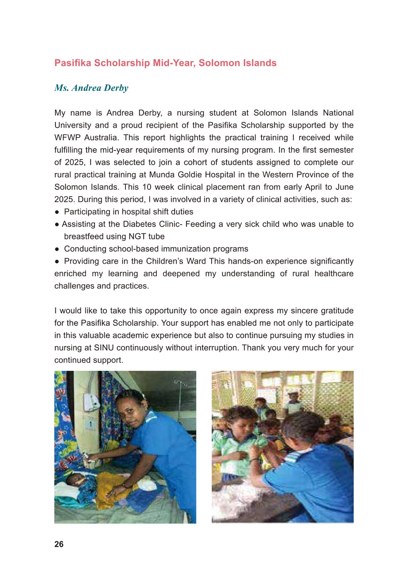 WFWP Annual Report 2025 26페이지