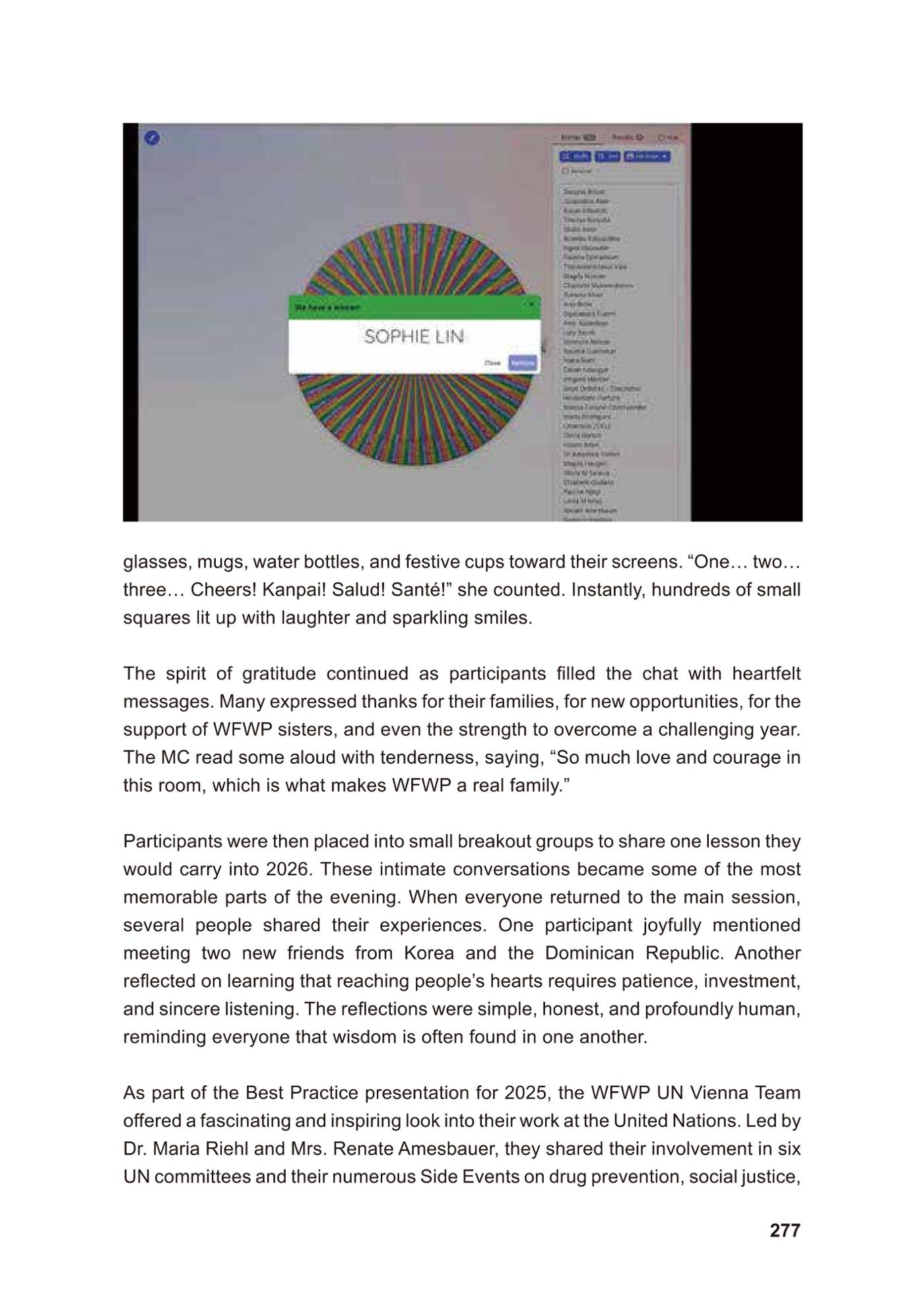 WFWP Annual Report 2025 277페이지