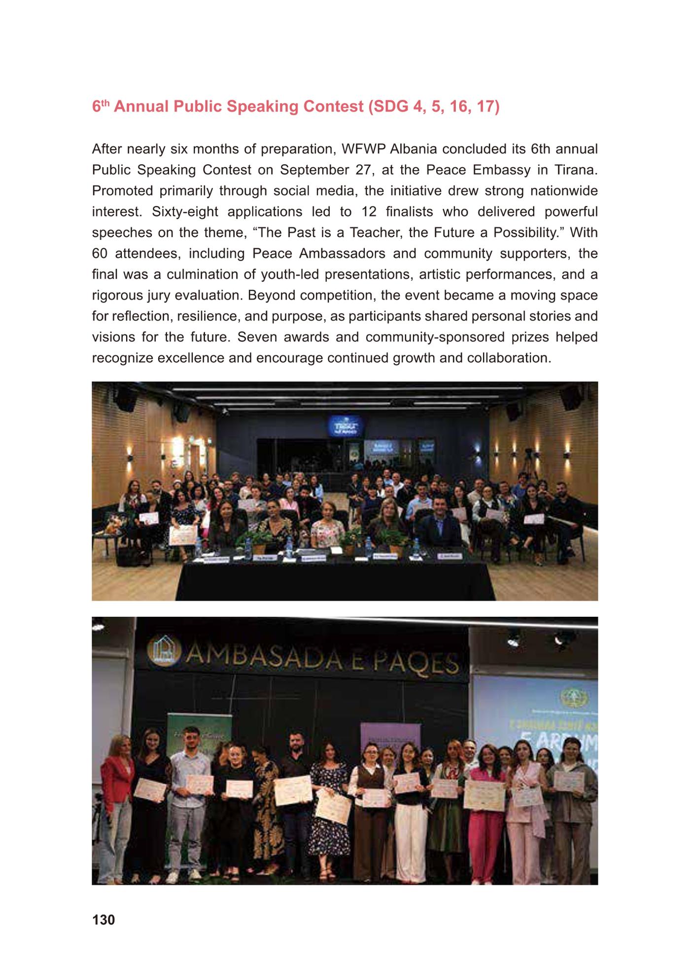 WFWP Annual Report 2025 130페이지