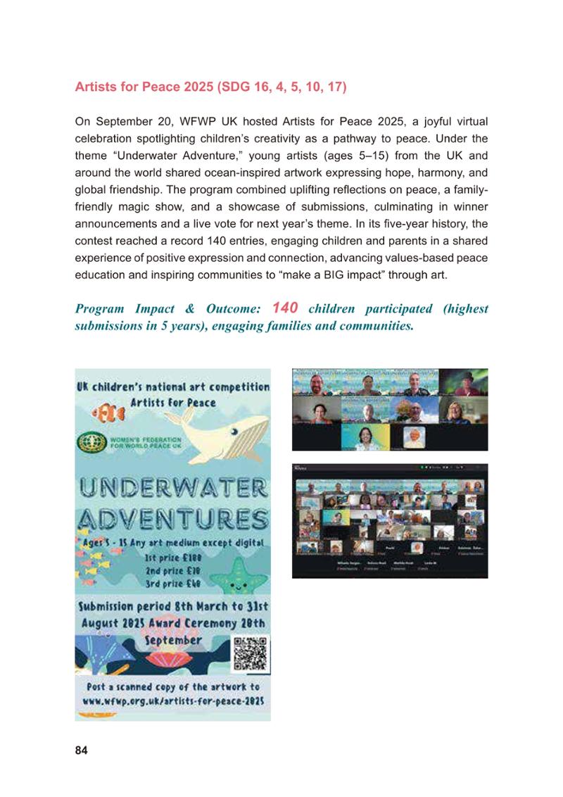 WFWP Annual Report 2025 84페이지