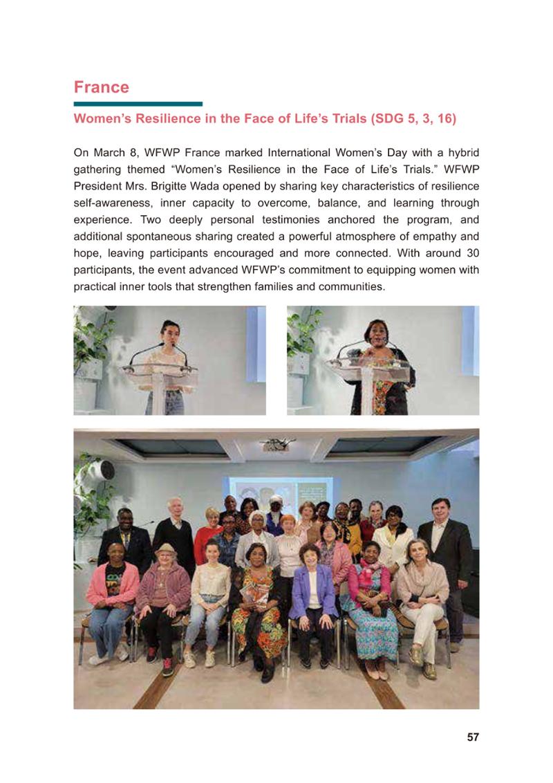 WFWP Annual Report 2025 57페이지