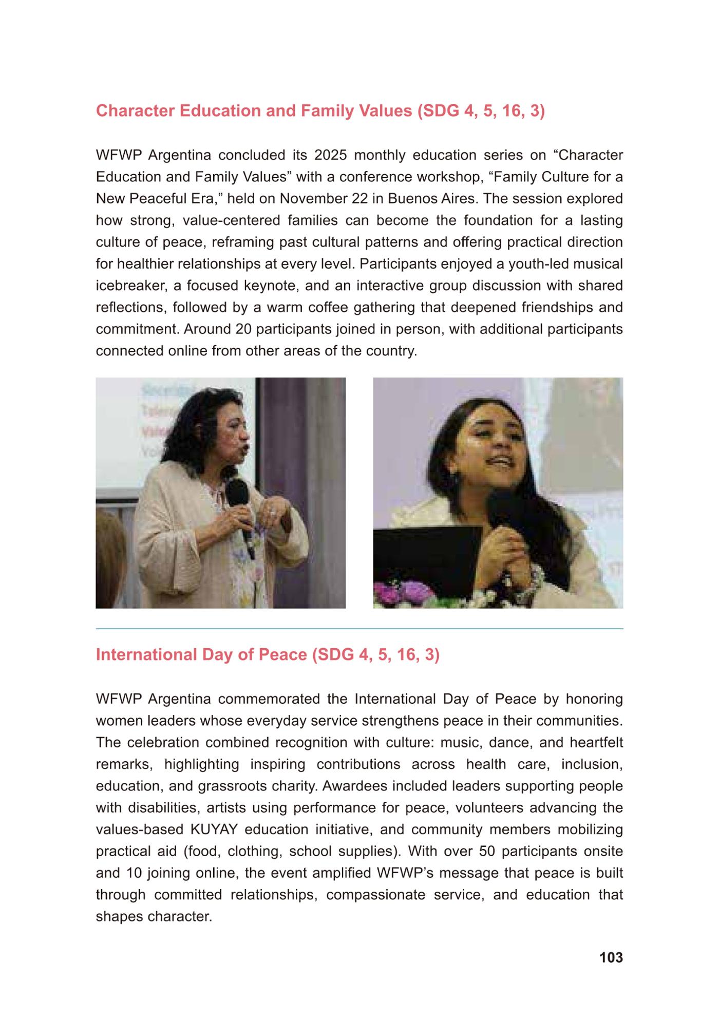 WFWP Annual Report 2025 103페이지