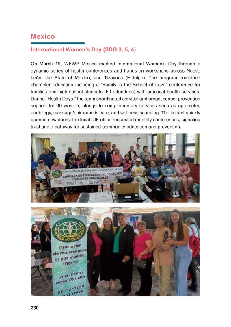 WFWP Annual Report 2025 230페이지