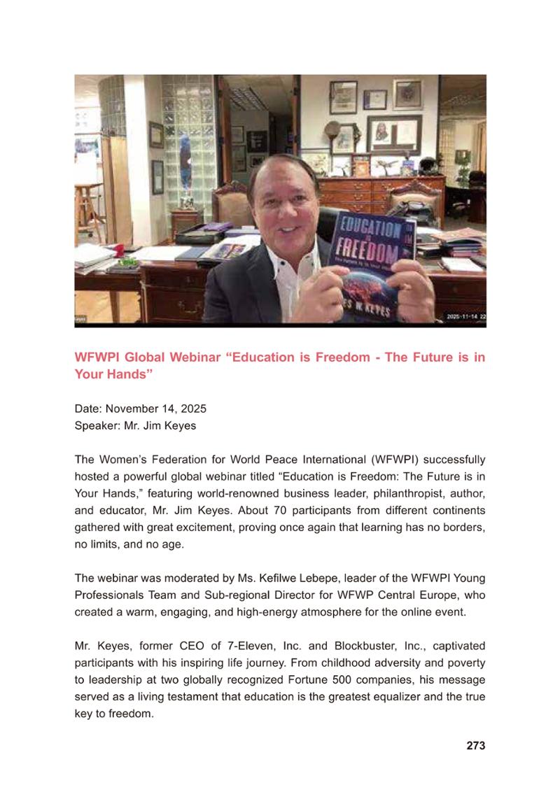 WFWP Annual Report 2025 273페이지