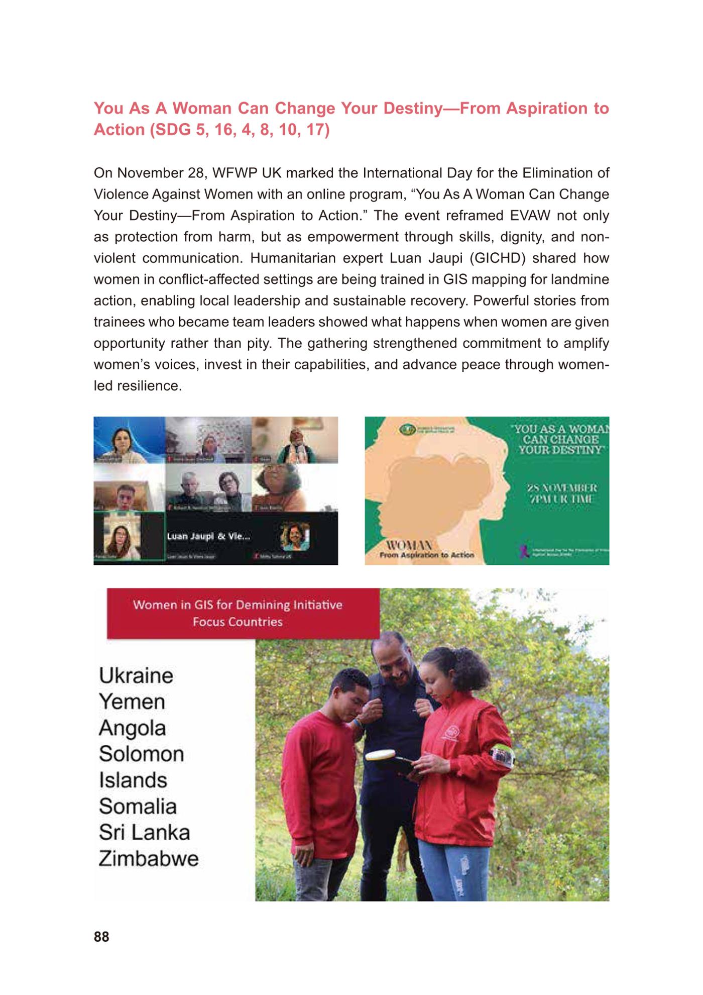 WFWP Annual Report 2025 88페이지