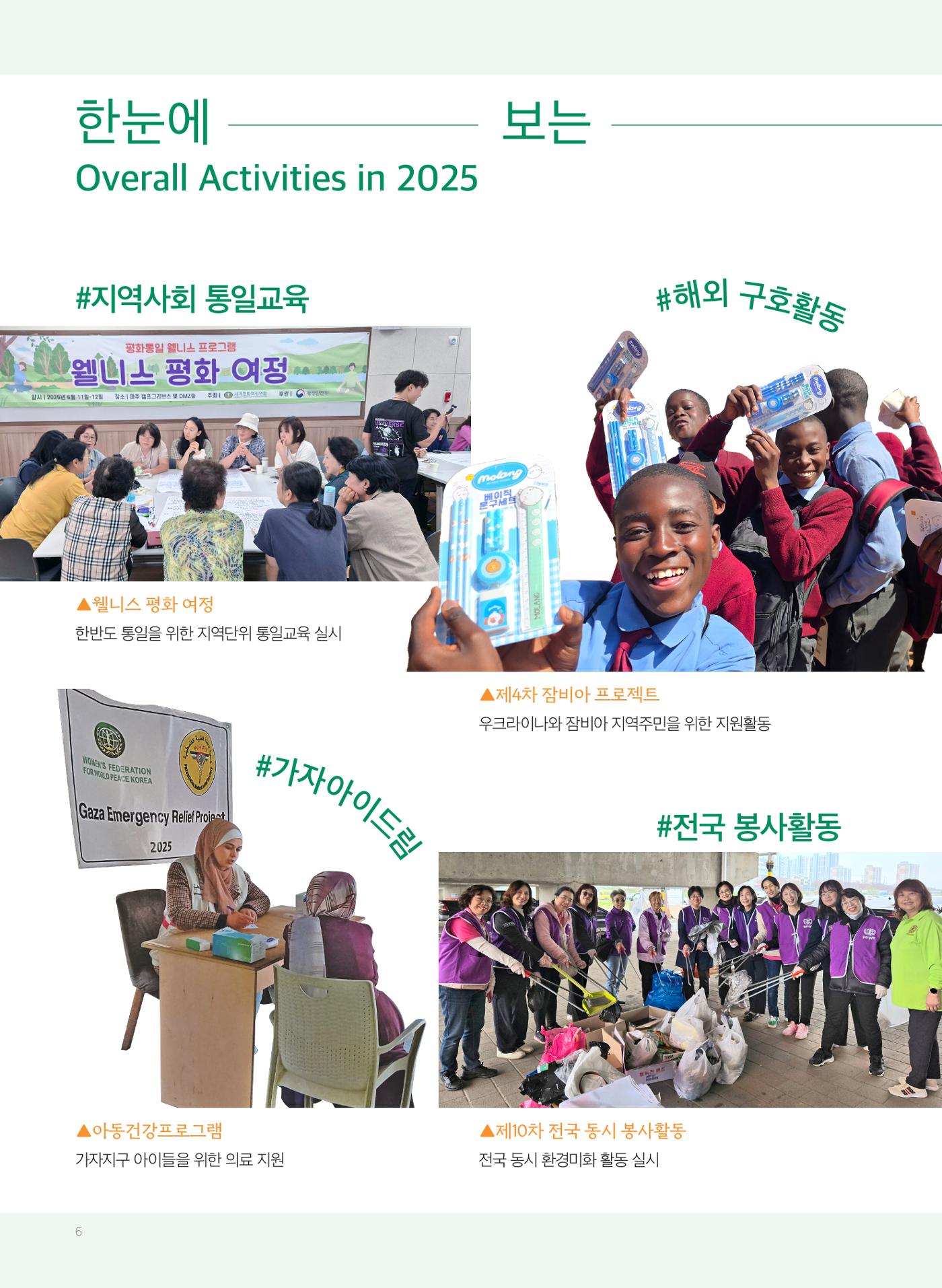 2025 세계평화여성연합 연차보고서 6페이지