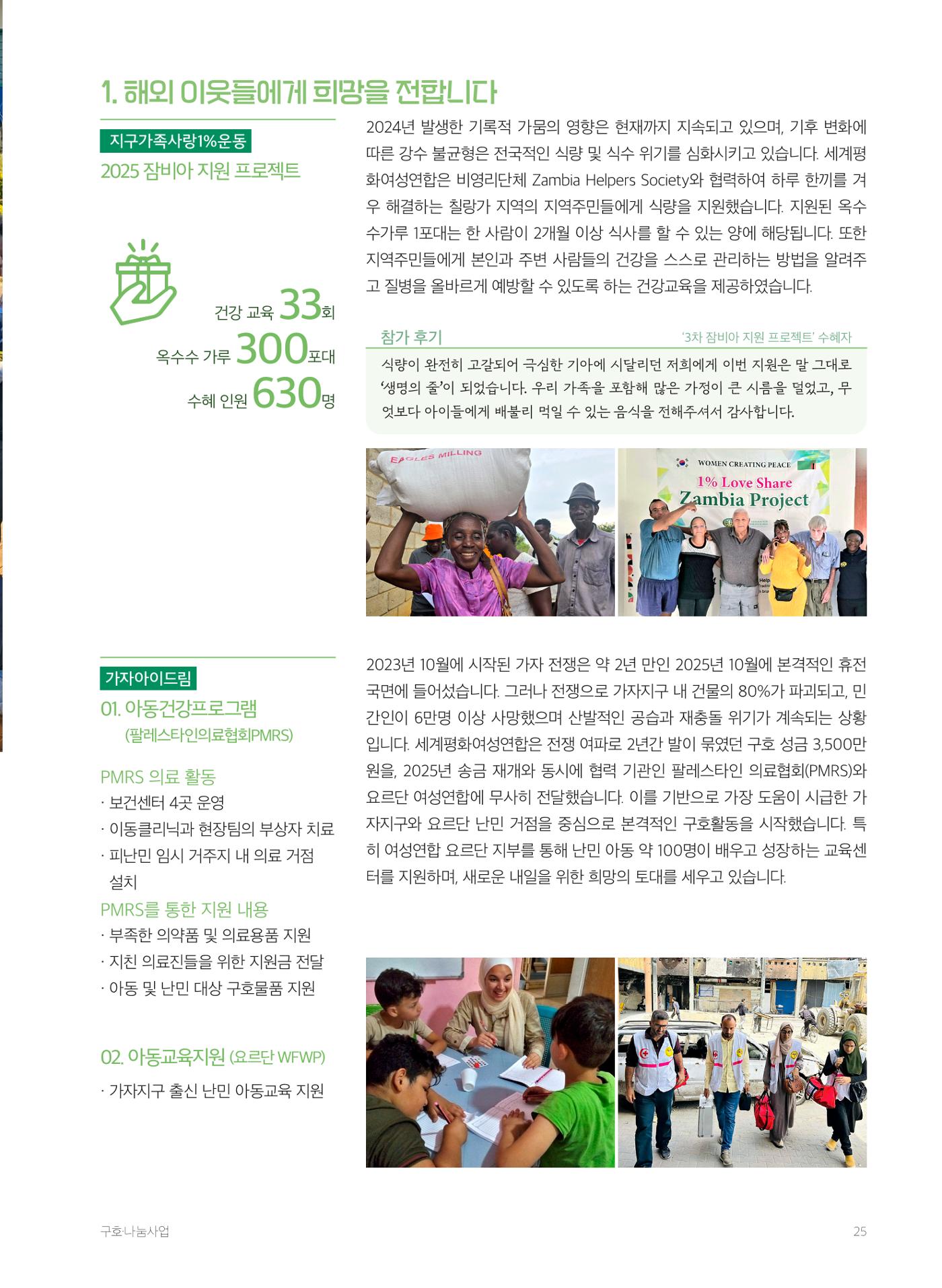 2025 세계평화여성연합 연차보고서 25페이지