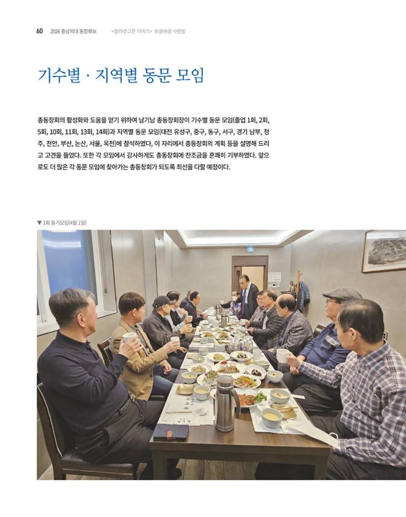 충남대학교 의과대학 동창회보 60페이지