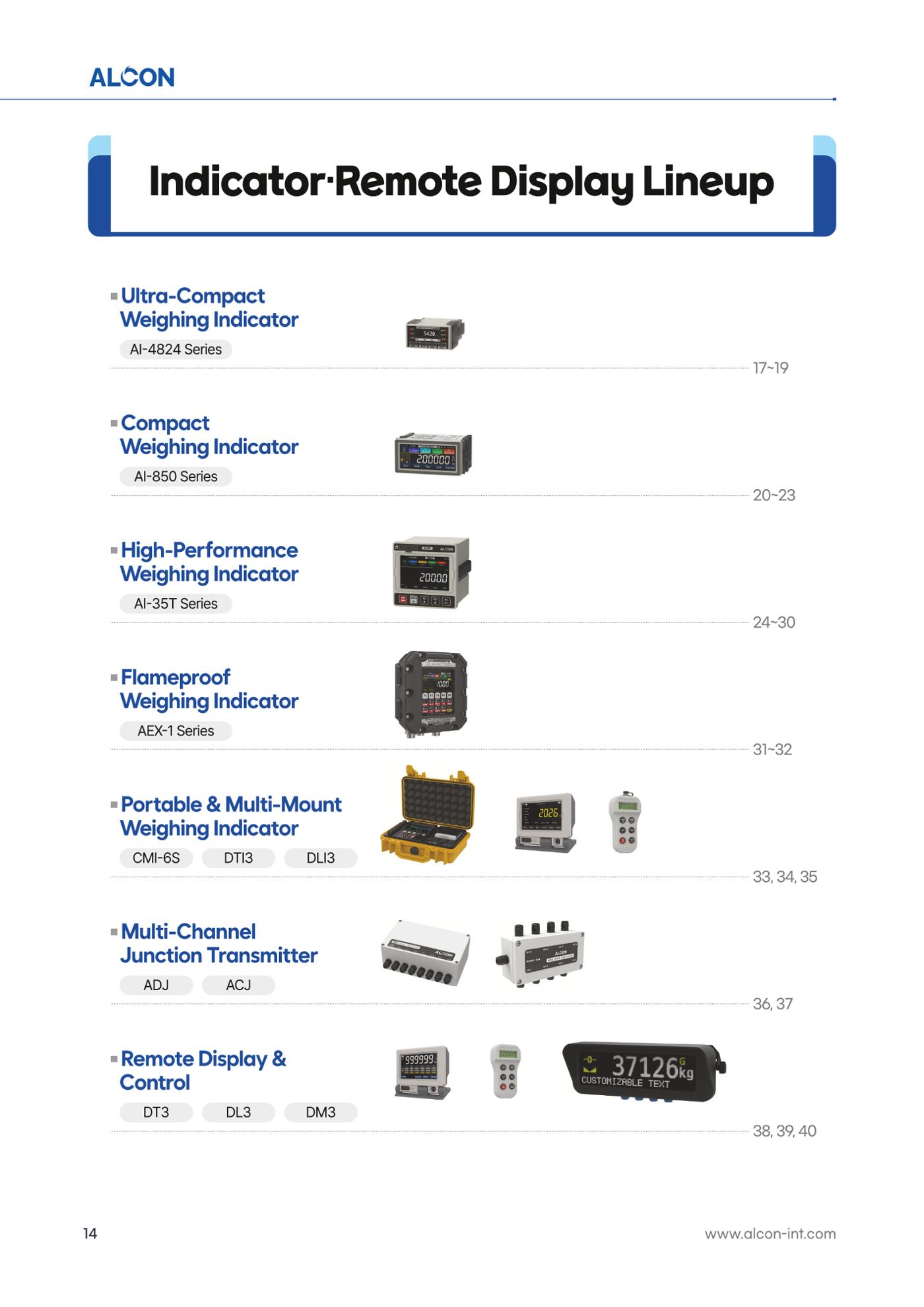 ALCON CATALOG 14페이지
