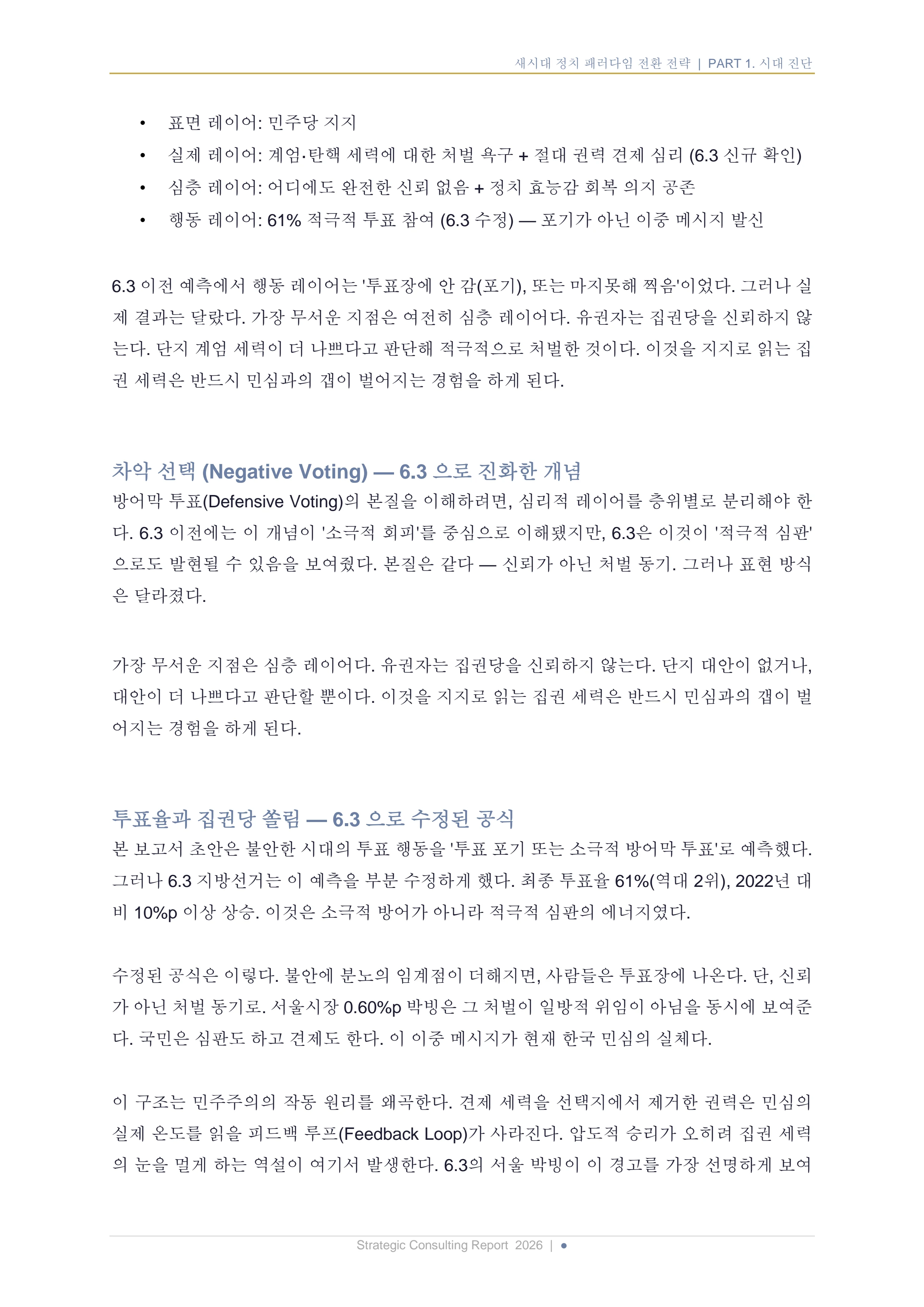 새시대 정치 패러다임 전환 전략 보고서 10페이지