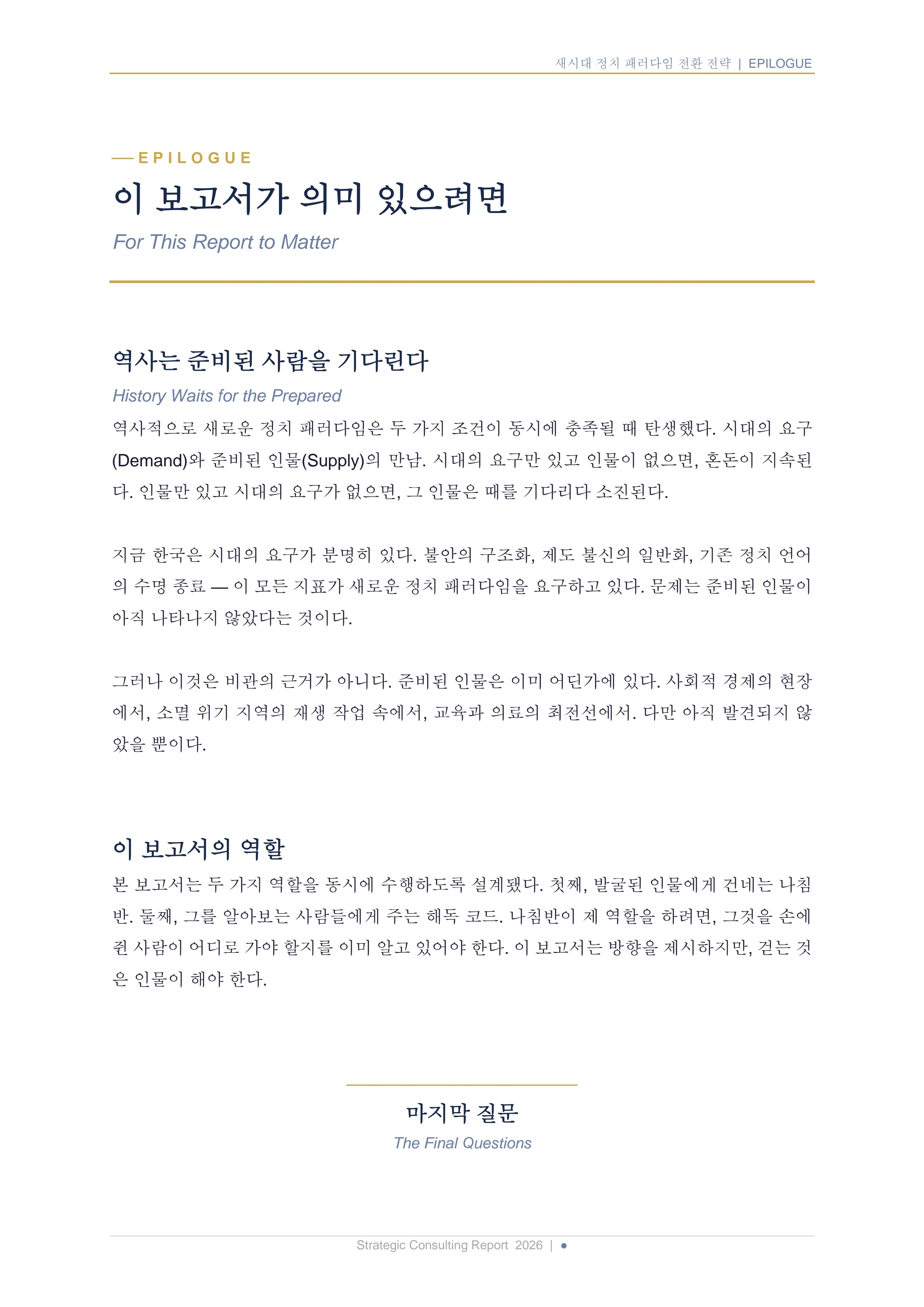 새시대 정치 패러다임 전환 전략 보고서 20페이지