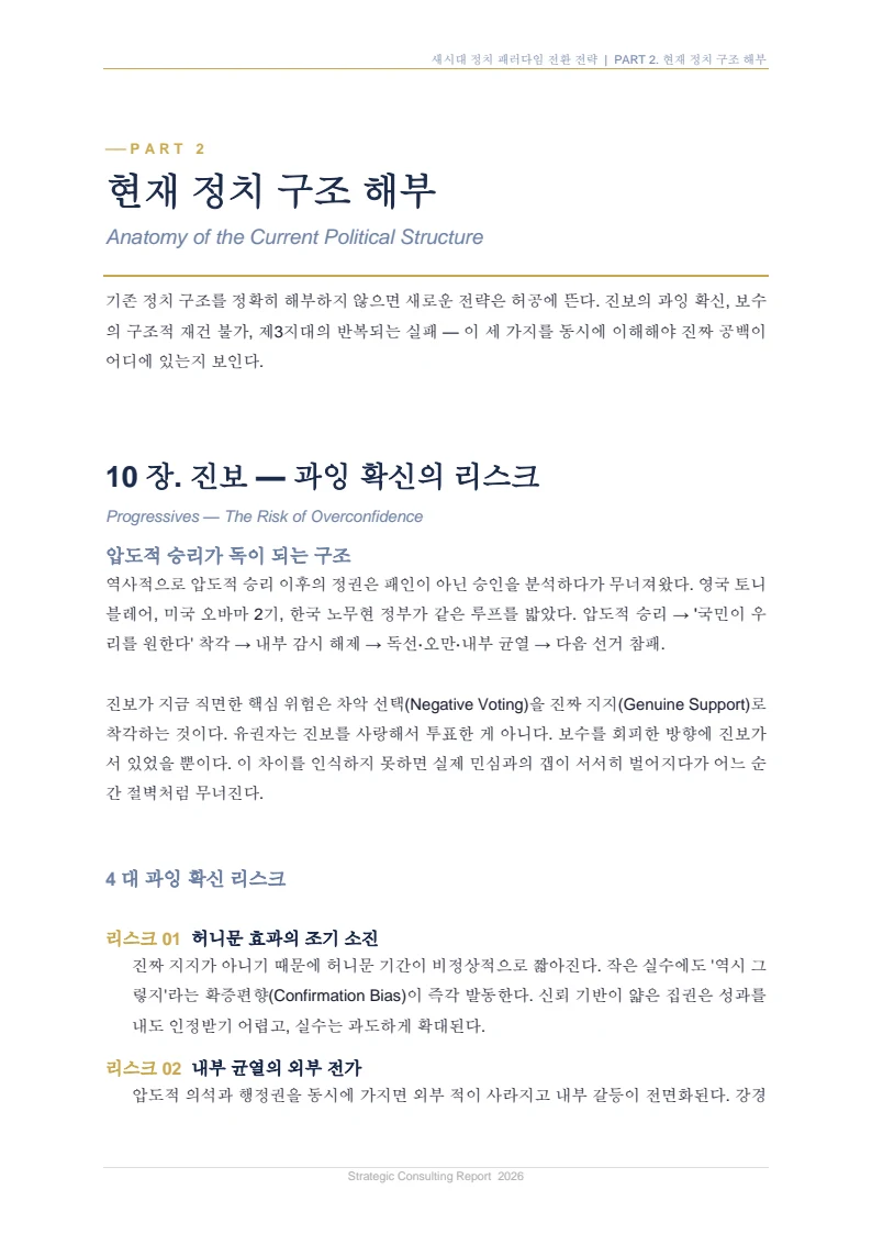 새시대 정치 패러다임 전환 전략 보고서 22페이지