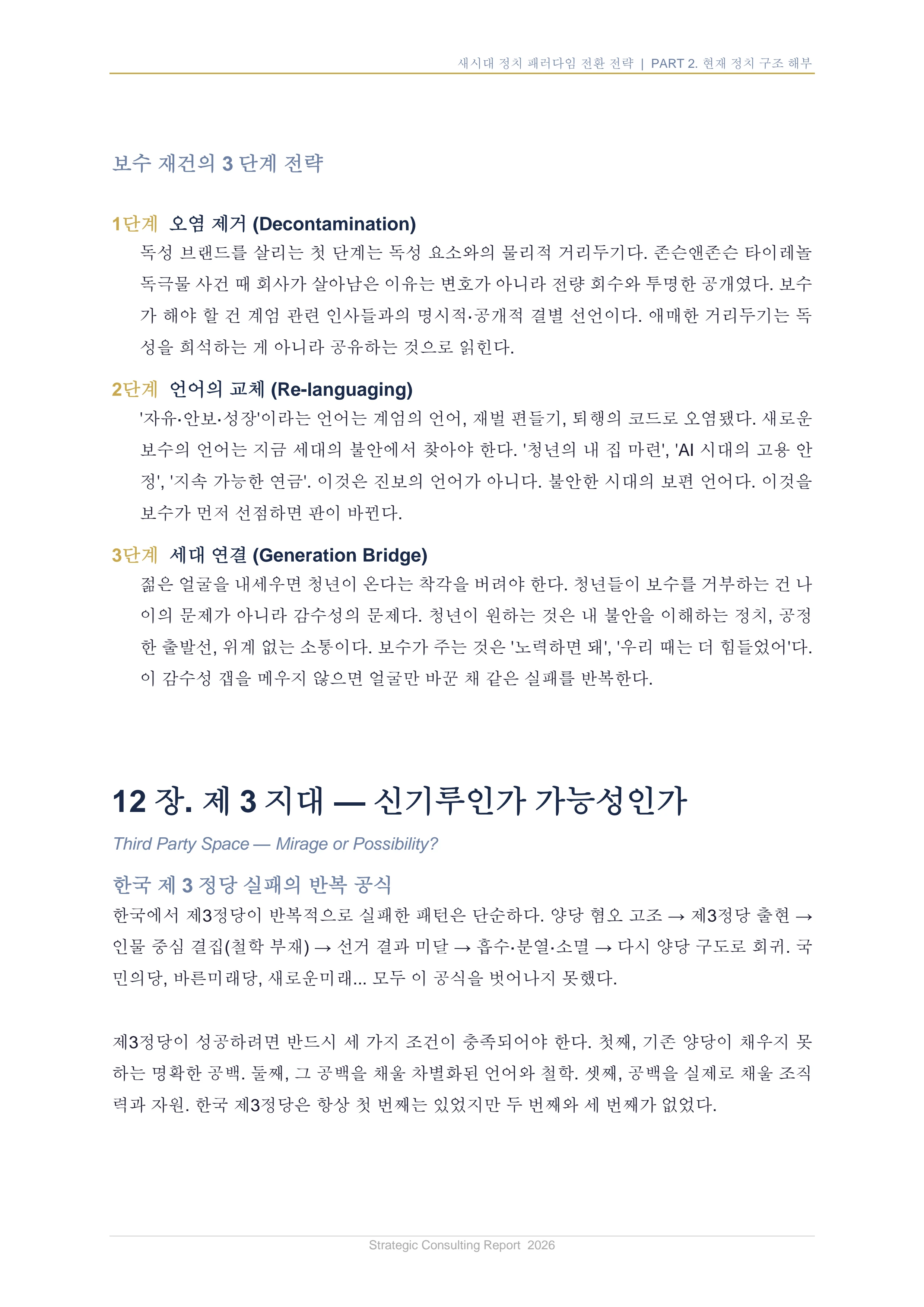 새시대 정치 패러다임 전환 전략 보고서 24페이지