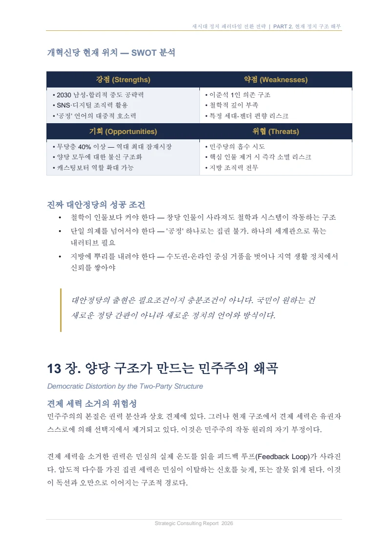 새시대 정치 패러다임 전환 전략 보고서 25페이지
