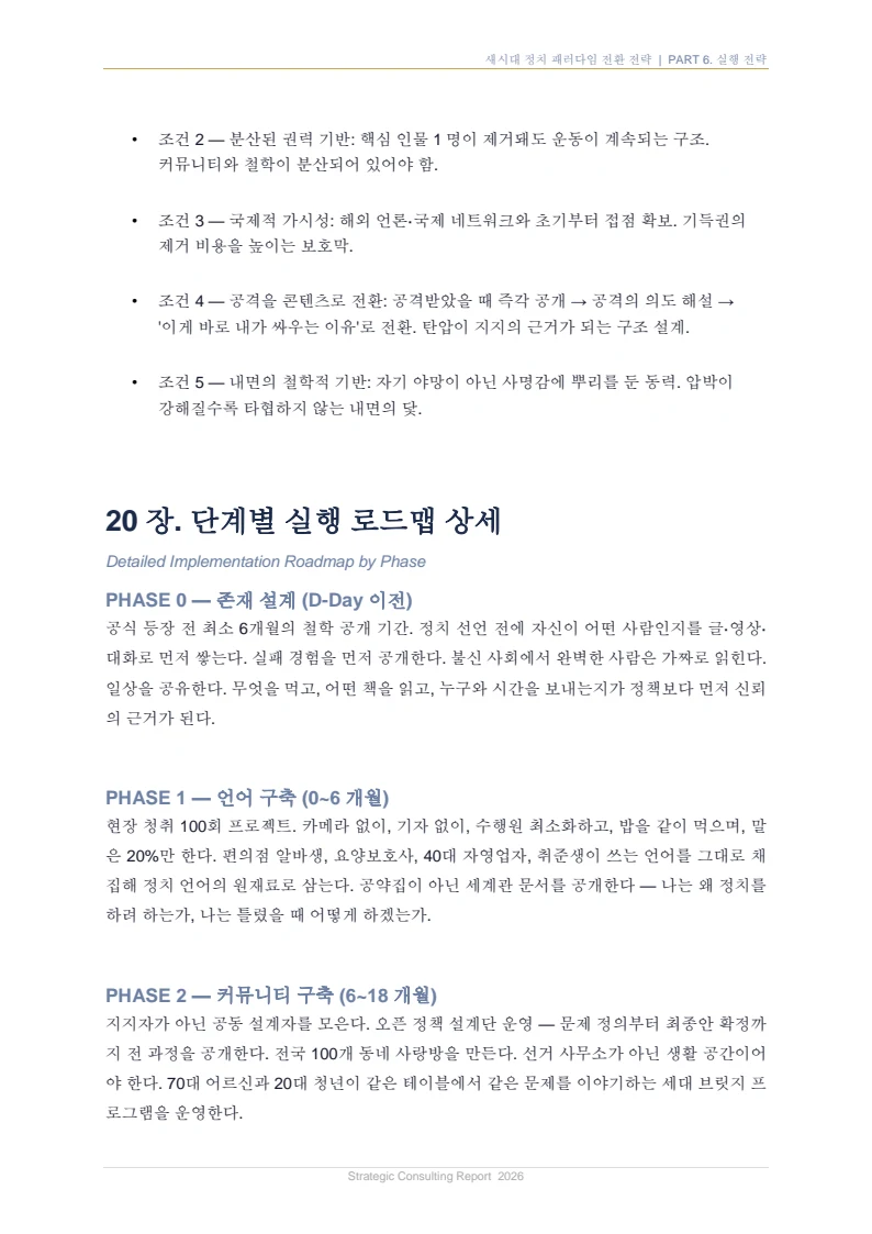 새시대 정치 패러다임 전환 전략 보고서 36페이지