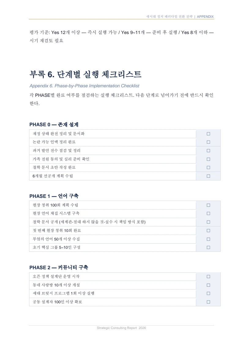 새시대 정치 패러다임 전환 전략 보고서 45페이지