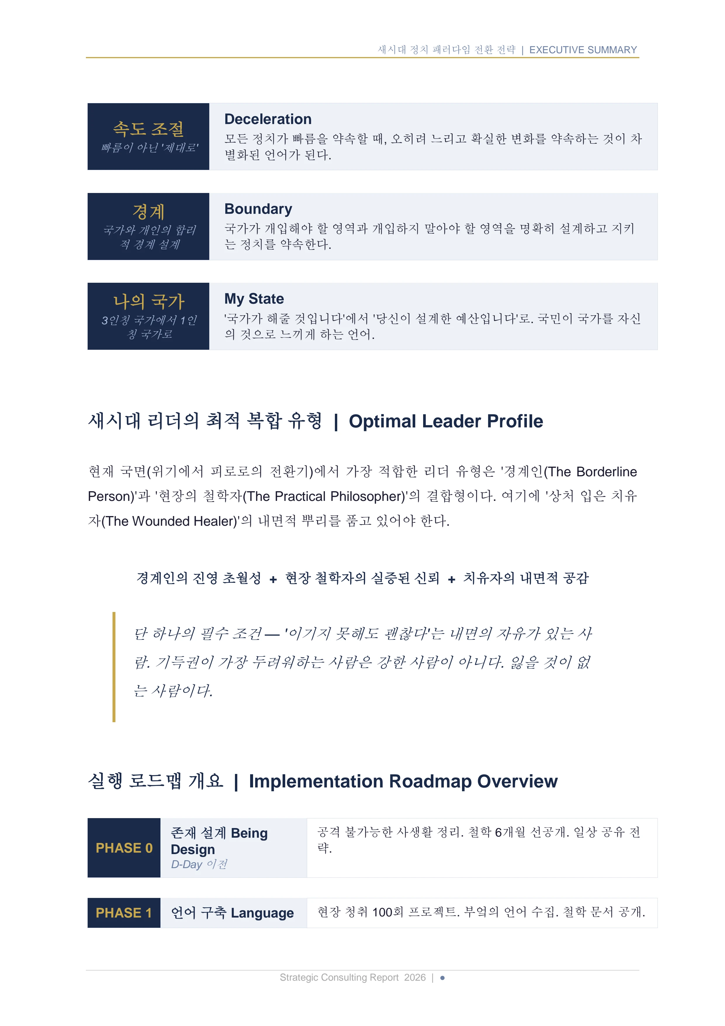 새시대 정치 패러다임 전환 전략 보고서 5페이지
