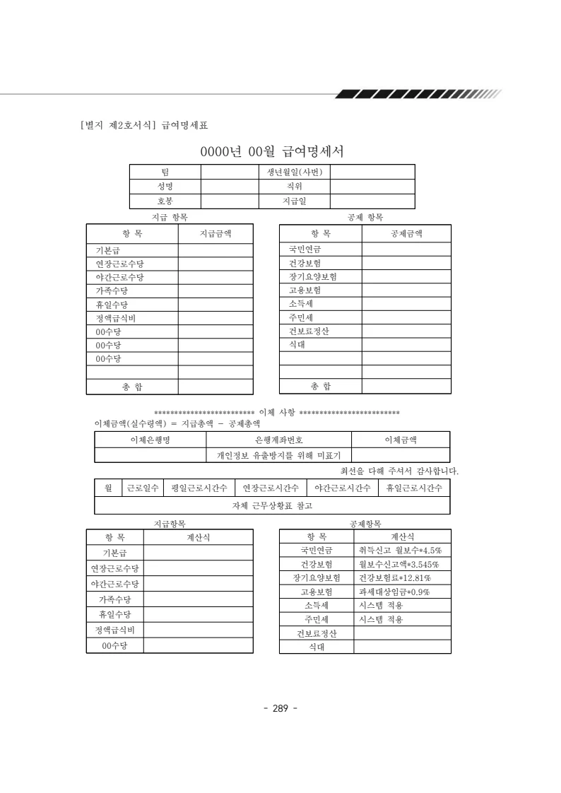2024년 에덴장애인종합복지관 운영규정집 290페이지