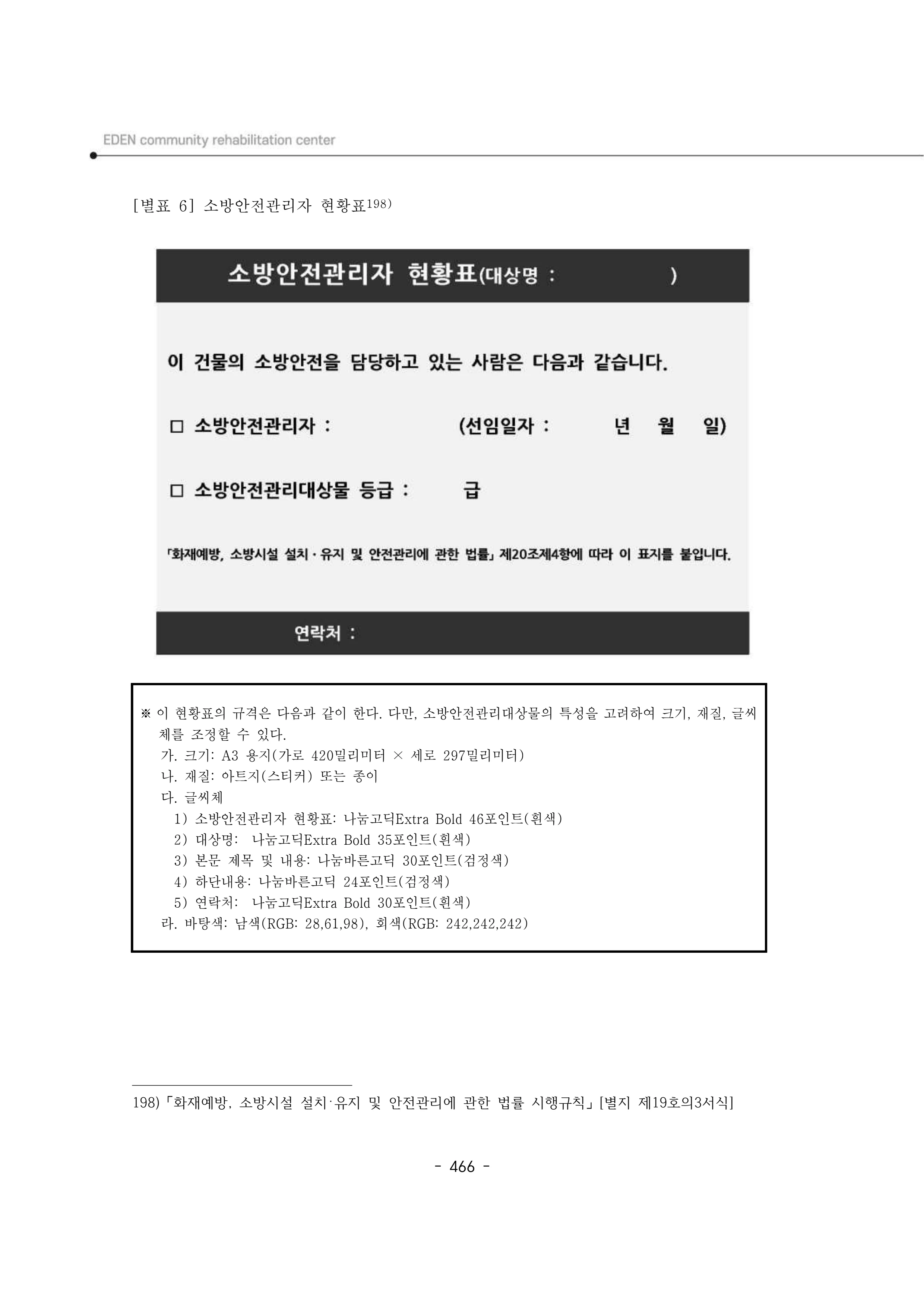 2024년 에덴장애인종합복지관 운영규정집 467페이지