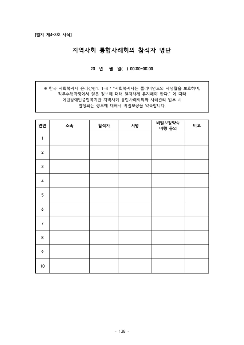 2025 에덴장애인종합복지관 운영 및 사업 지침 142페이지