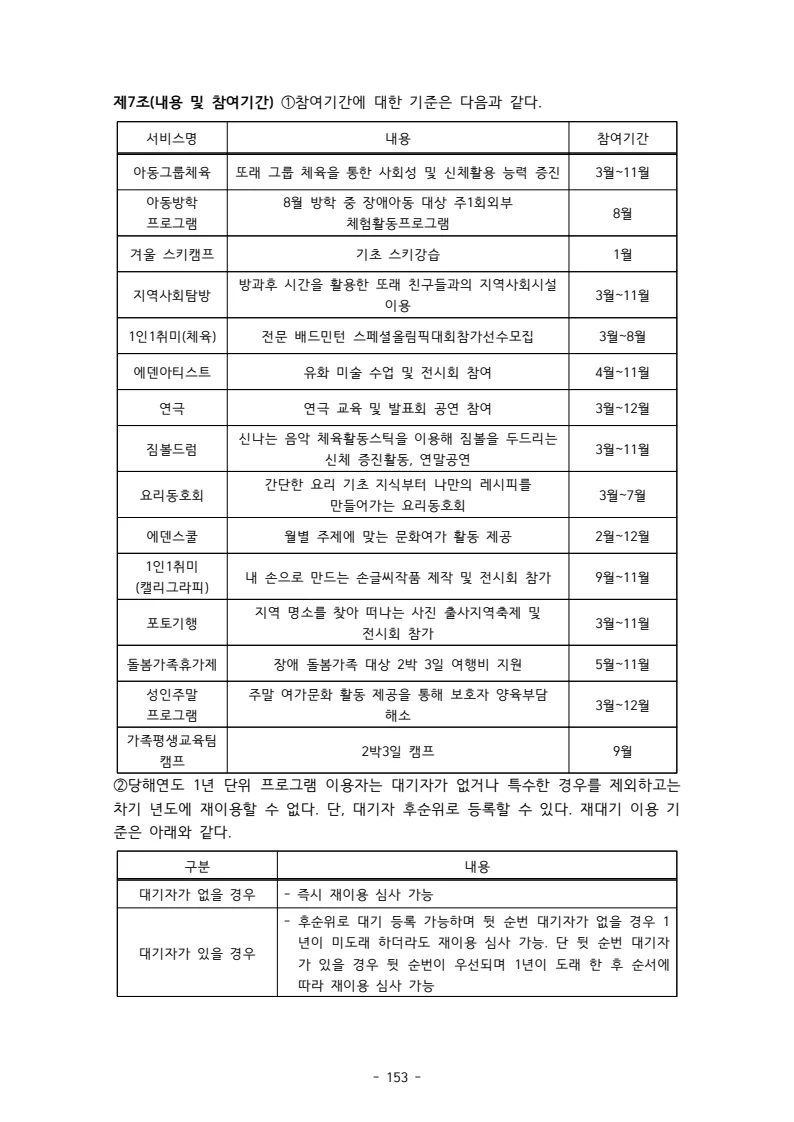 2025 에덴장애인종합복지관 운영 및 사업 지침 157페이지