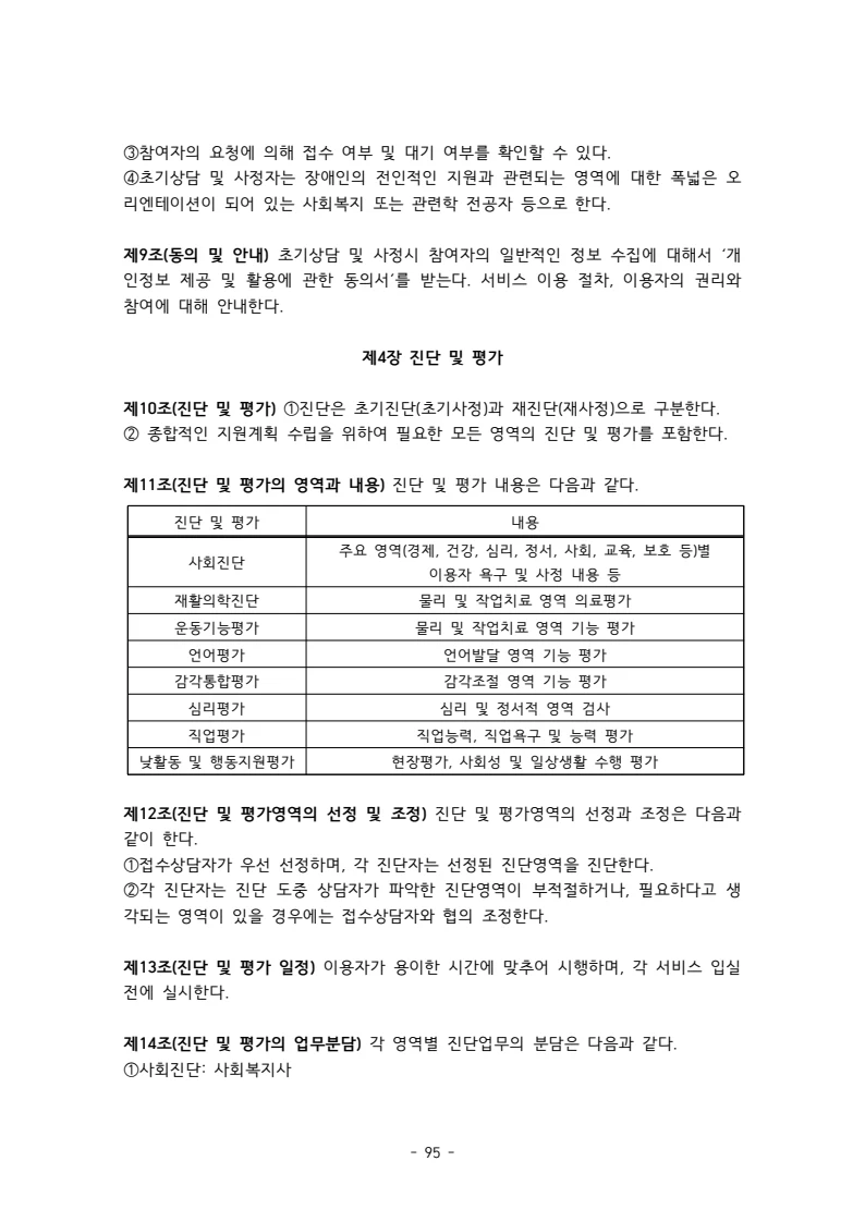 2025 에덴장애인종합복지관 운영 및 사업 지침 99페이지
