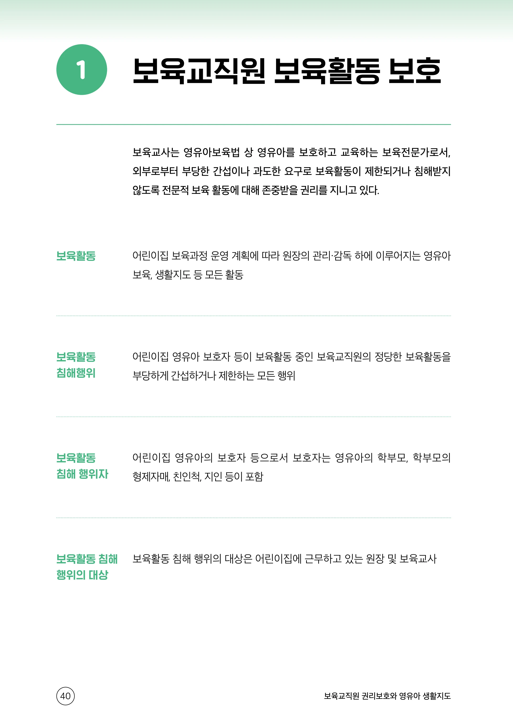 보육교직원 권리보호와 영유아 생활지도 41페이지