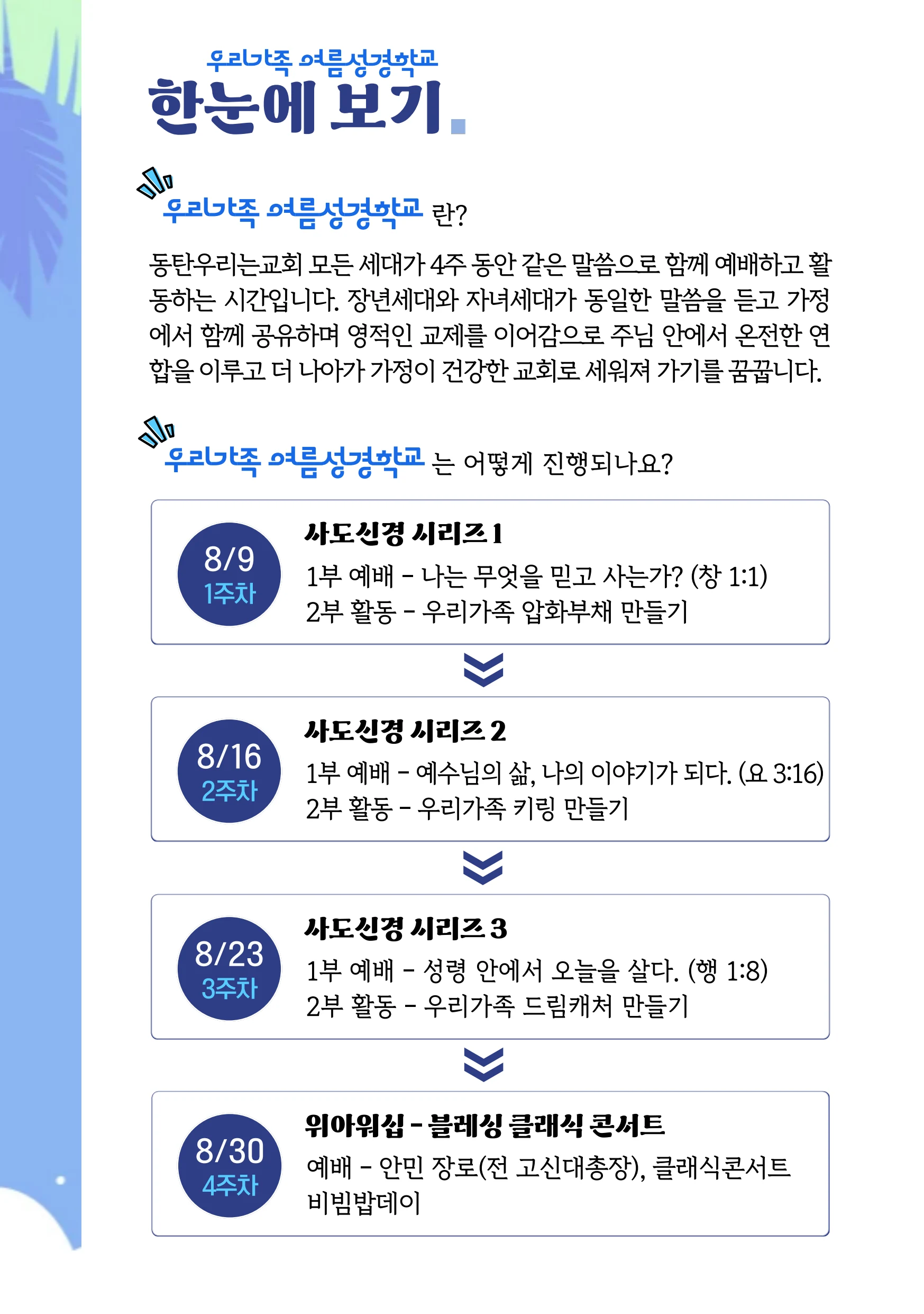 2026 우리가족 여름성경학교 가이드북 4페이지